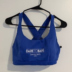 Sweaty Betty London Royal Blue Medium Support Train Sports Bra